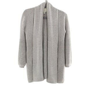 Hinge Knit Cardigan Womens S Gray Quiet Luxury Travel Slouchy Weekend Oversized‎